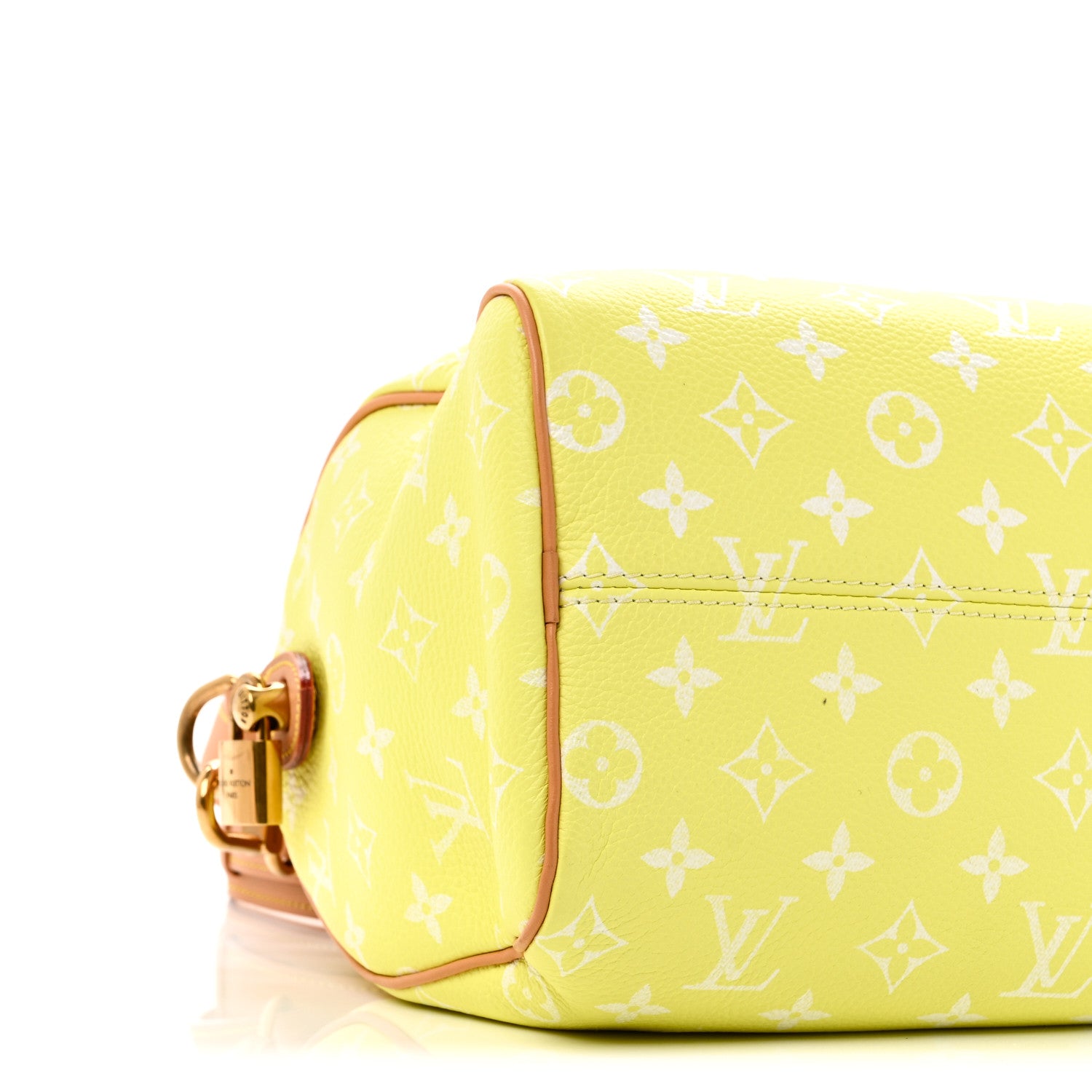 Louis Vuitton Calfskin Monogram Speedy P9 Bandouliere 25 Lemonade Yellow 8 of 10