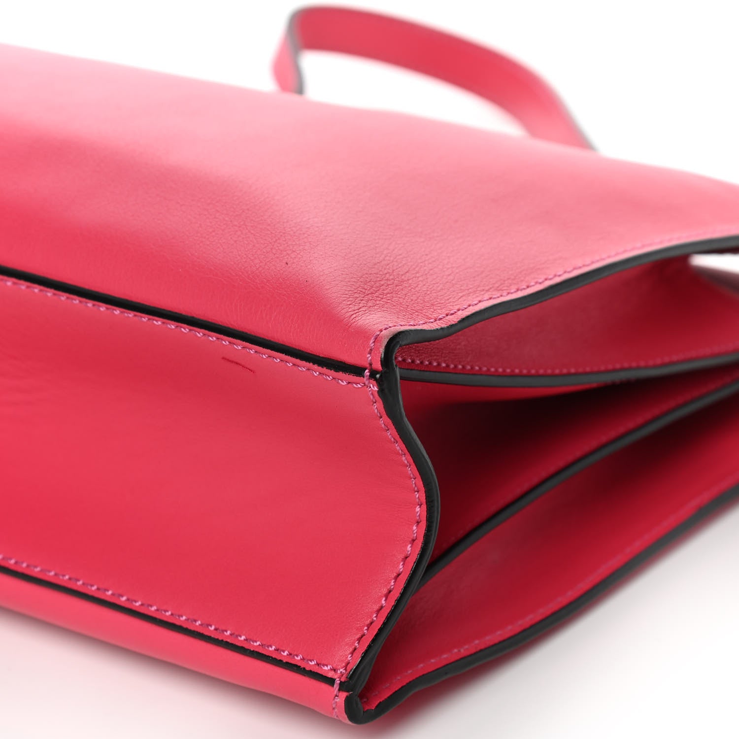 Valentino Garavani Vitello Rockstud Shoulder Tote Pop Fuxia 12 of 13