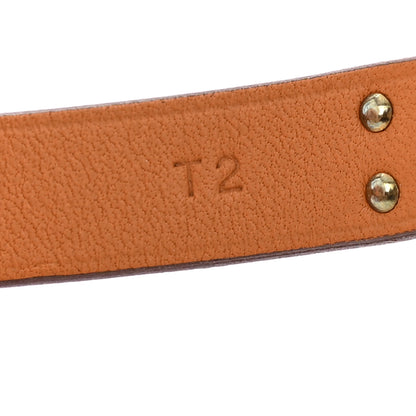 Hermes Chevre Chamkila Mini Kelly Double Tour Bracelet T2 Rose Pop 6 of 8