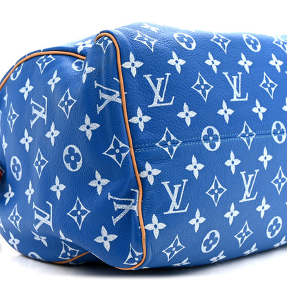 Louis Vuitton Calfskin Monogram Speedy P9 Bandouliere 40 Blue 12 of 18