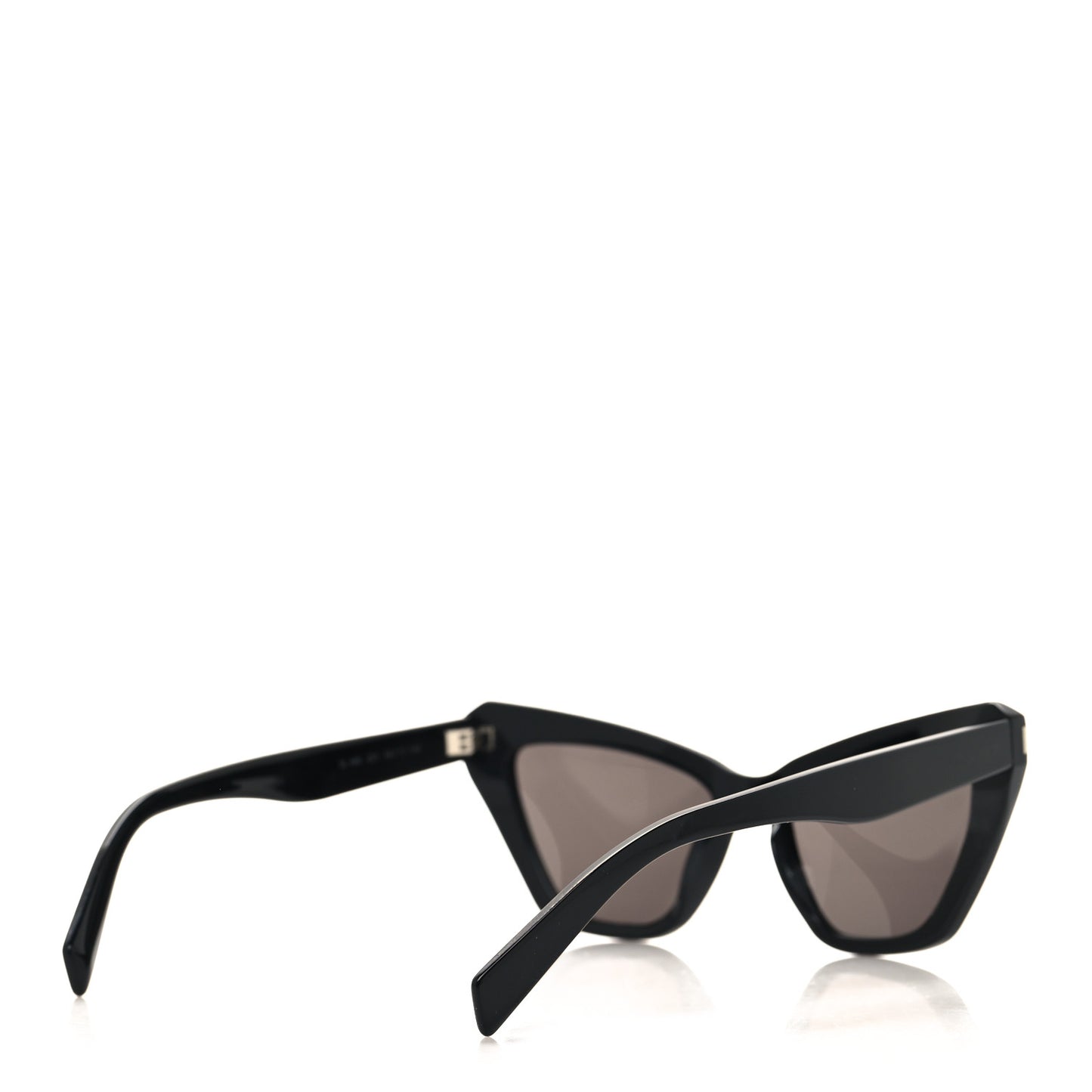Acetate SL466 New Wave Cat Eye Sunglasses Black