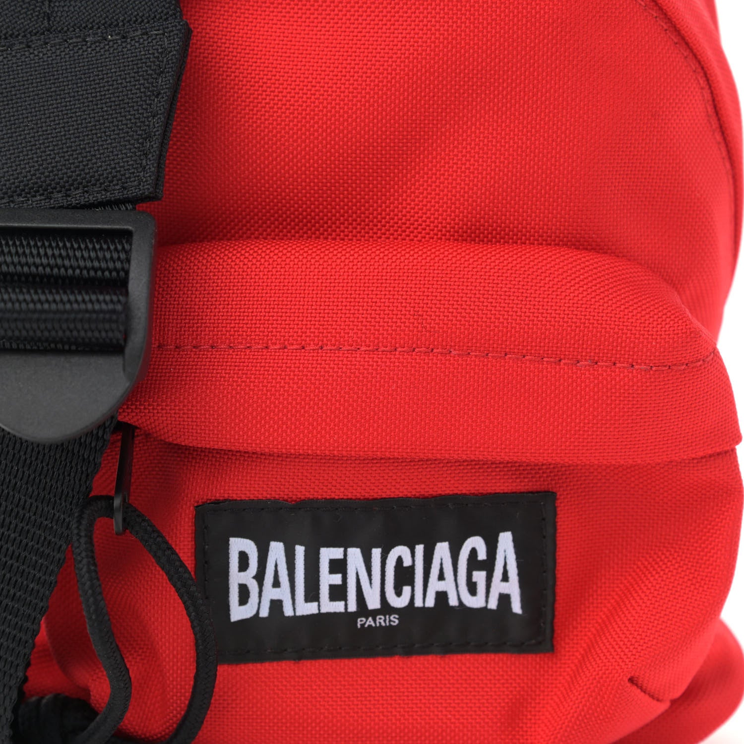Balenciaga Recycled Casual Nylon Mini Oversized Backpack Bright Red 7 of 9
