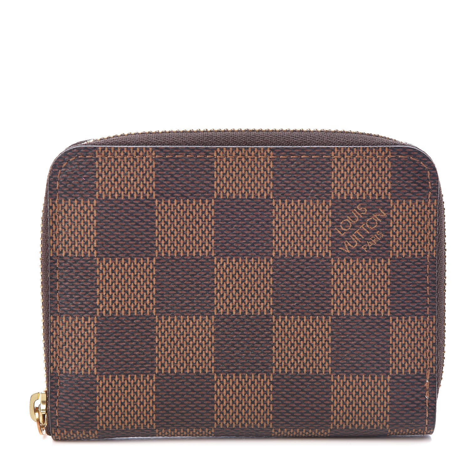 Louis Vuitton Damier Ebene Zippy Coin Purse Rose Ballerine 1 of 6