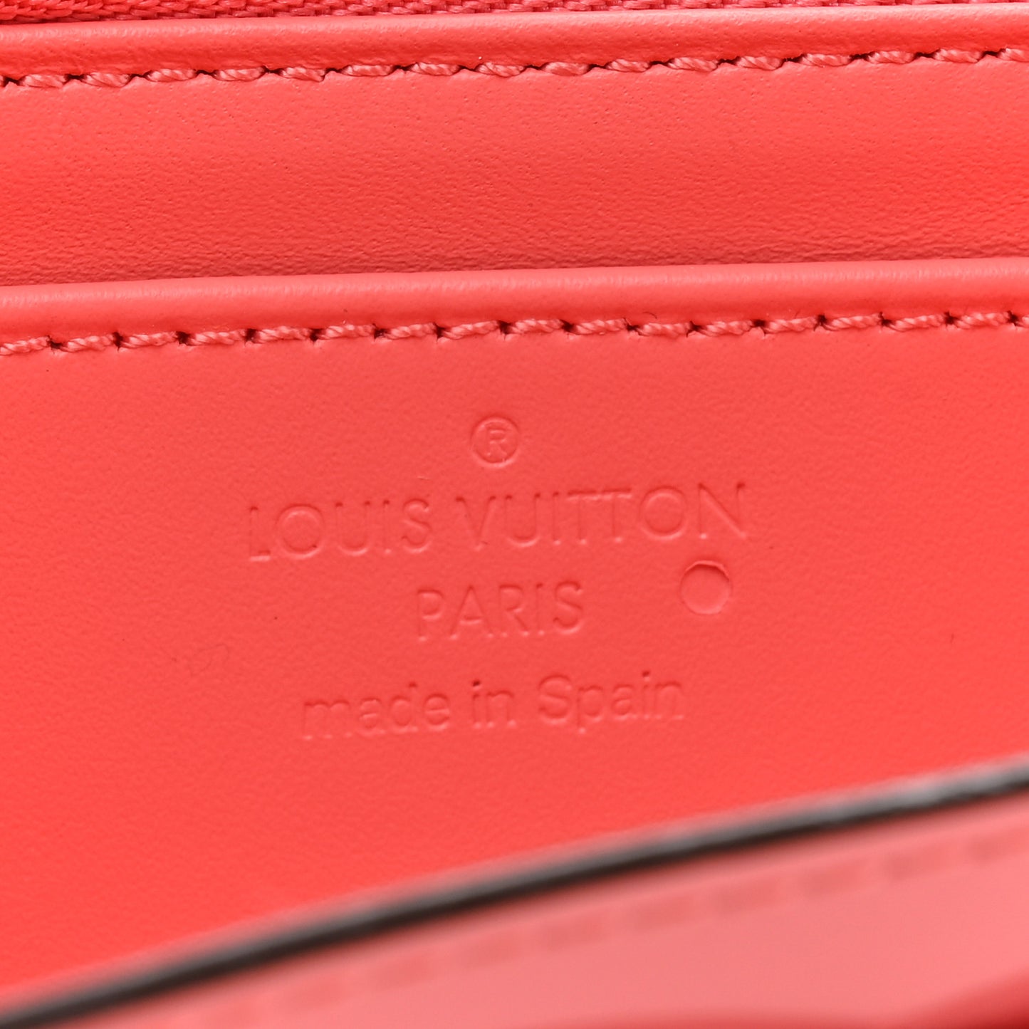 Patent Louise Wallet Rose Litchi