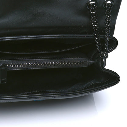 Saint Laurent Calfskin Y Quilted Monogram Small Loulou Chain Satchel Black 4 of 4
