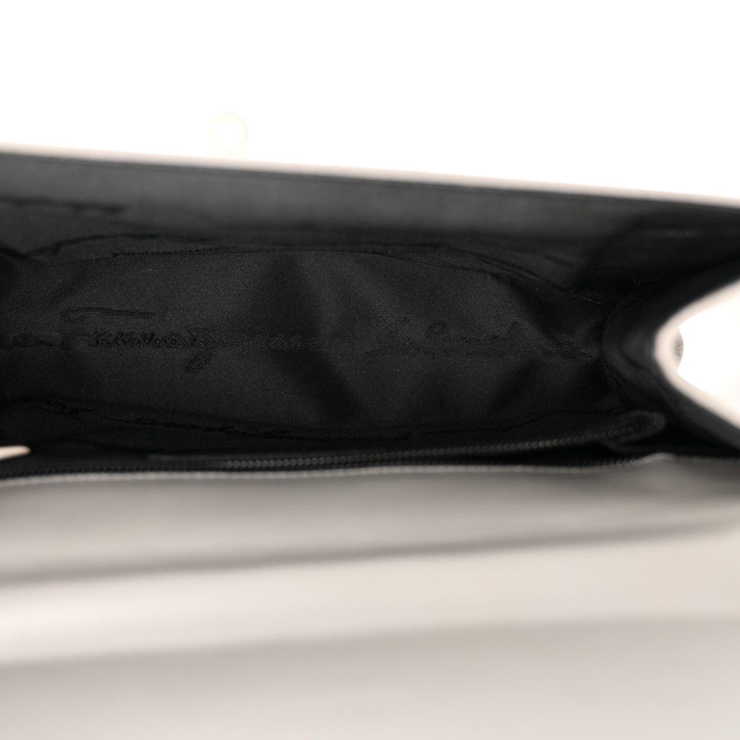 Fabric Gancini Shoulder Bag Grey