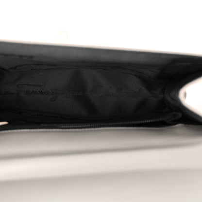 Salvatore Ferragamo Fabric Gancini Shoulder Bag Grey 5 of 13