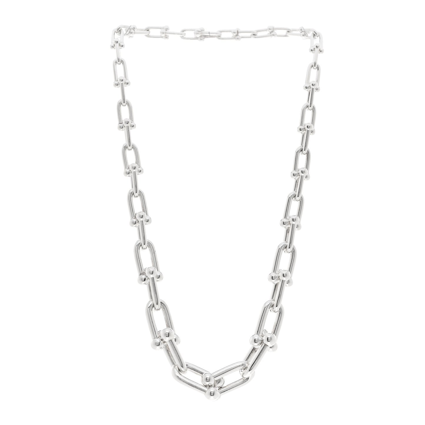 Sterling Silver HardWear Graduated Link Necklace