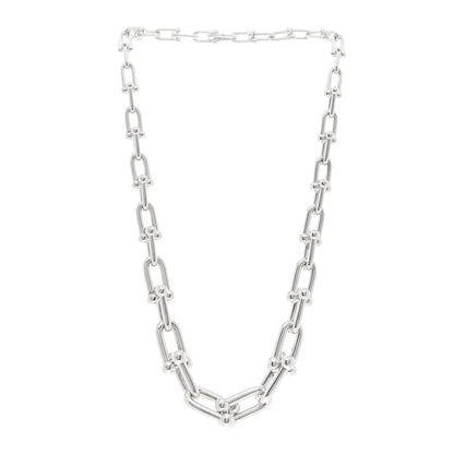 Tiffany Sterling Silver HardWear Graduated Link Necklace 3 of 5