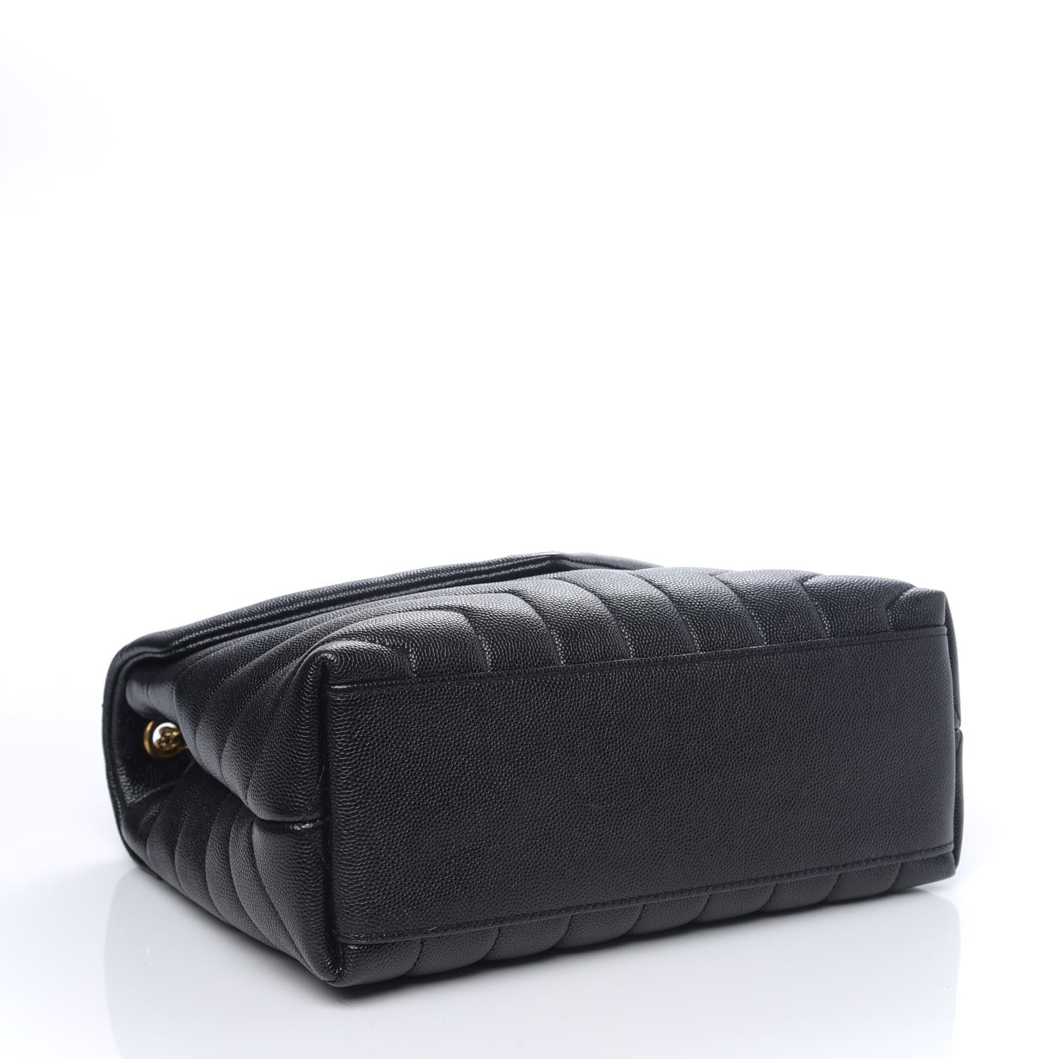 Saint Laurent Grain de Poudre Calfskin Y Quilted Monogram Small Loulou Chain Satchel Black 3 of 9