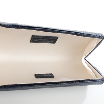 Nancy Gonzalez Crocodile Clutch Navy 5 of 9