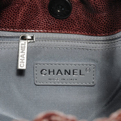 Chanel Caviar Elastic Shopper Tote Bordeaux 6 of 7