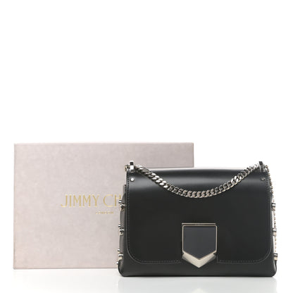Jimmy Choo Smooth Calfskin Lockett Petite Shoulder Bag Black 10 of 10