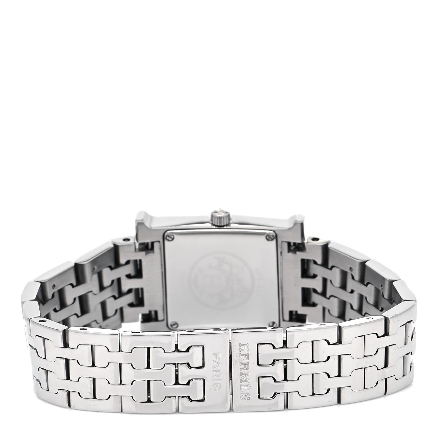 Stainless Steel Diamond Bezel 21mm Heure H Hour Quartz Watch