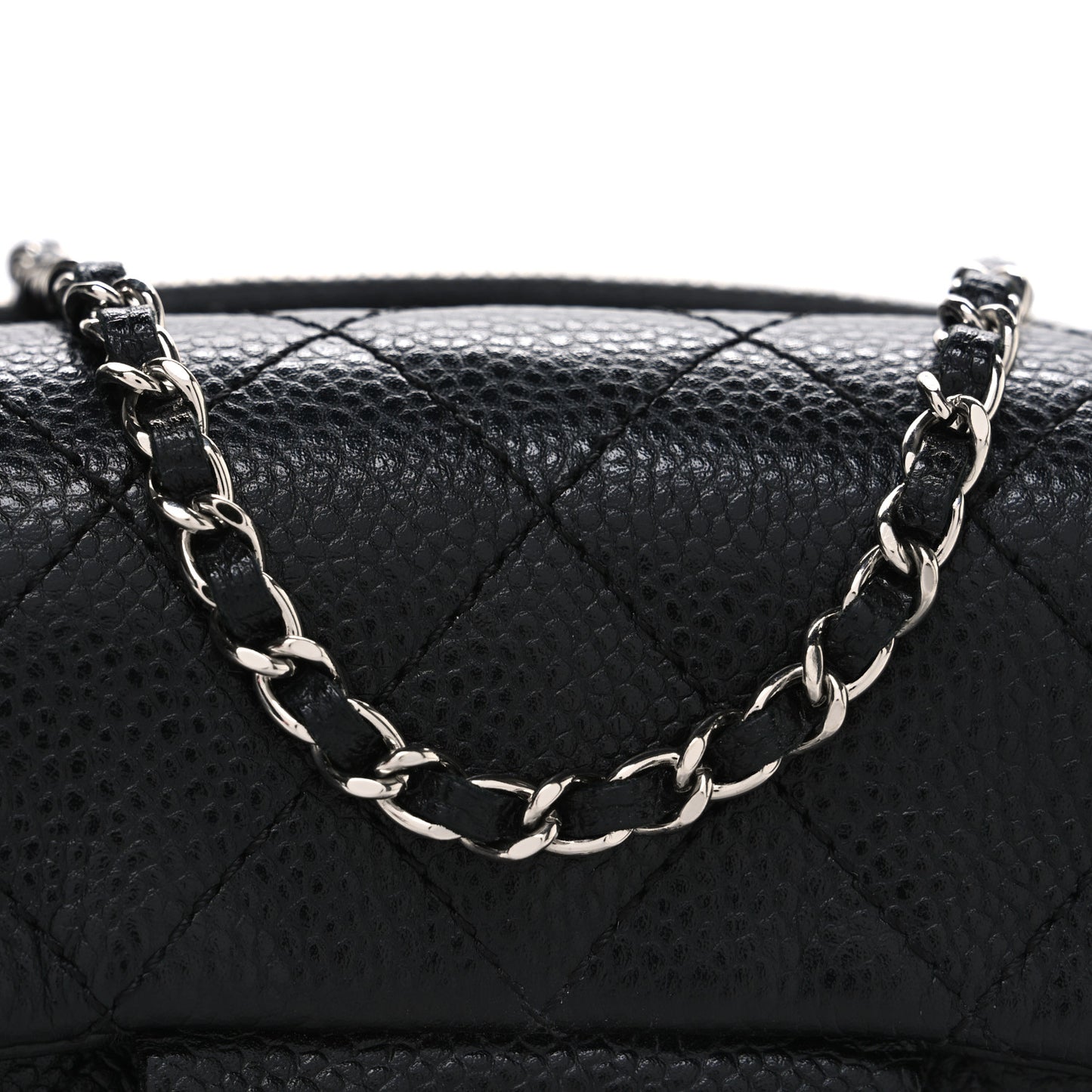 Caviar Quilted New Mini Flap Black
