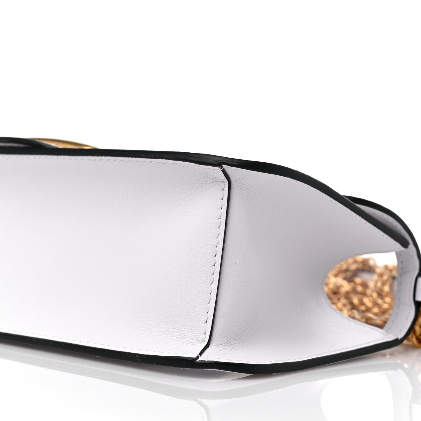 PVC Nappa Vlogo Loco Shoulder Bag Trasparente Optic White