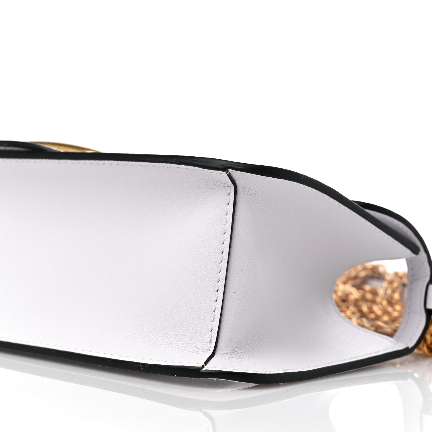 Valentino Garavani PVC Nappa Vlogo Loco Shoulder Bag Trasparente Optic White 8 of 8