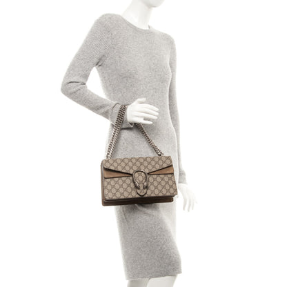 Gucci GG Supreme Monogram Small Dionysus Shoulder Bag Taupe 2 of 6
