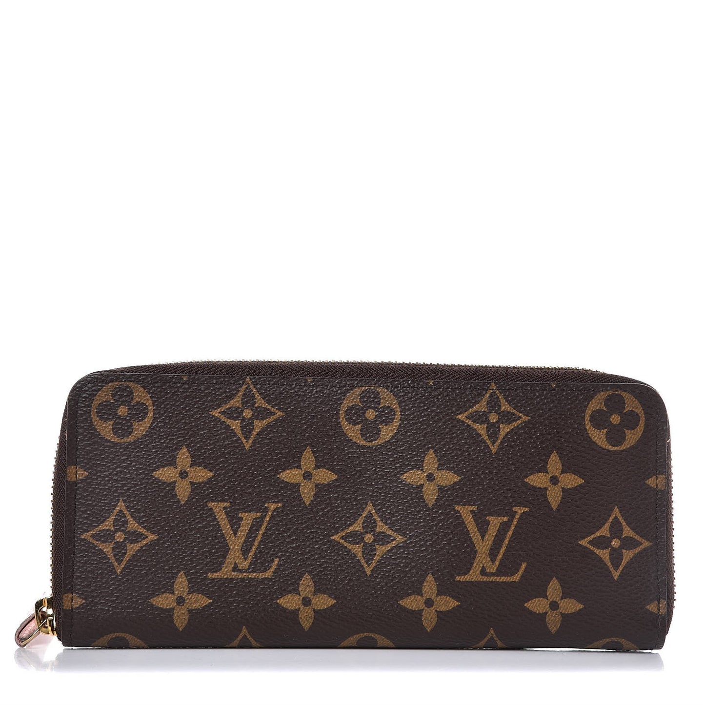 Monogram Clemence Wallet Rose Ballerine