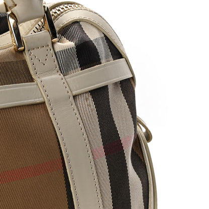 Burberry House Check Bridle Calfskin Small Orchard Bowling Bag White 13 of 13