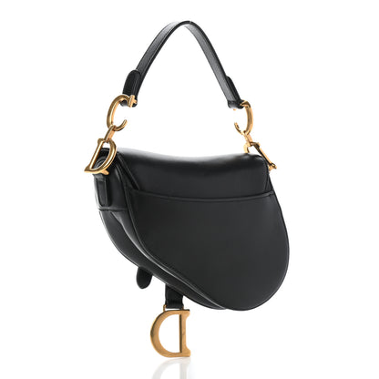 Christian Dior Calfskin Mini Saddle Bag Black 3 of 9