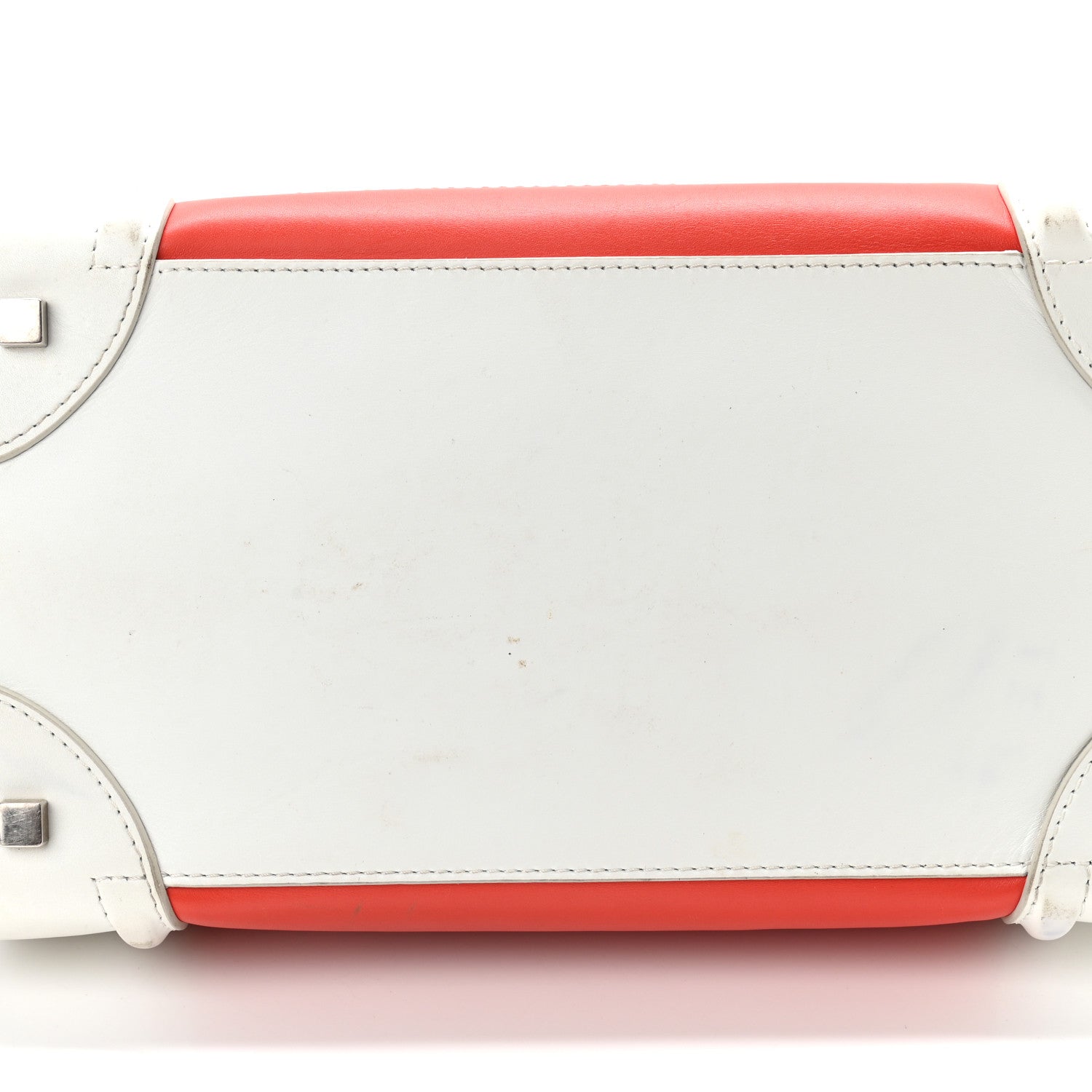 Celine Smooth Calfskin Mini Tri-Color Luggage Vermillion 17 of 17