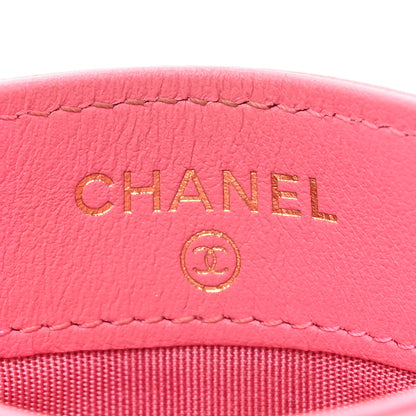 Chanel Lambskin Quilted Chanel 19 Card Holder Pink 6 of 11