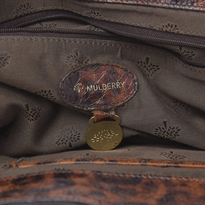 Mulberry Shiny Leopard Oversized Alexa Dark Oak 7 of 17