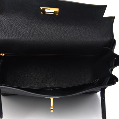Hermes Togo Kelly Retourne 28 Black 5 of 10