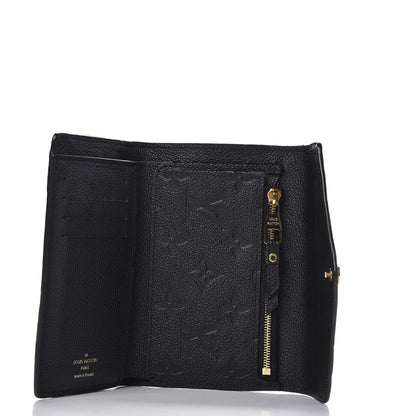 Louis Vuitton Empreinte Compact Curieuse Wallet Black 5 of 7