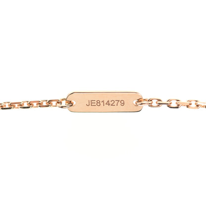 Van Cleef & Arpels 18K Rose Gold Diamond Bulls Eye Vintage Alhambra Pendant Necklace 5 of 6