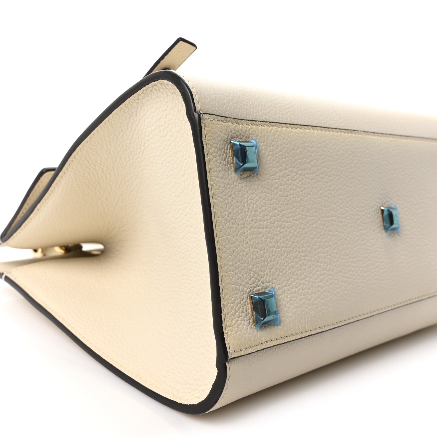 Salvatore Ferragamo Calfskin Medium Studio Soft Bag Mascarpone 10 of 11