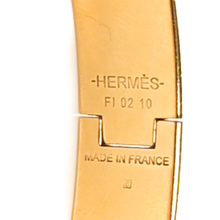 Hermes Enamel Narrow Clic Clac H Bracelet PM White 4 of 4
