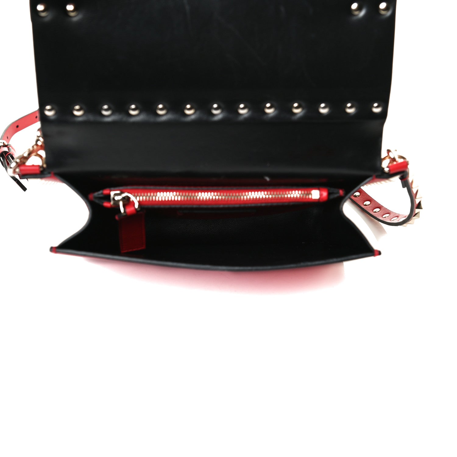Valentino Garavani Vitello Rockstud Side Slip Crossbody Rouge Pur 6 of 20