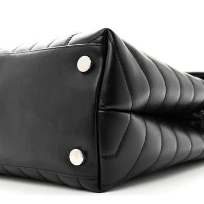 Saint Laurent Calfskin Y Quilted Monogram Large Loulou Chain Satchel Black 11 of 15