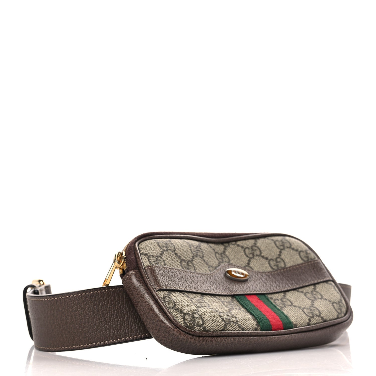 Gucci GG Supreme Monogram Ophidia Belted iPhone Case 95 38 Dark Brown 4 of 9