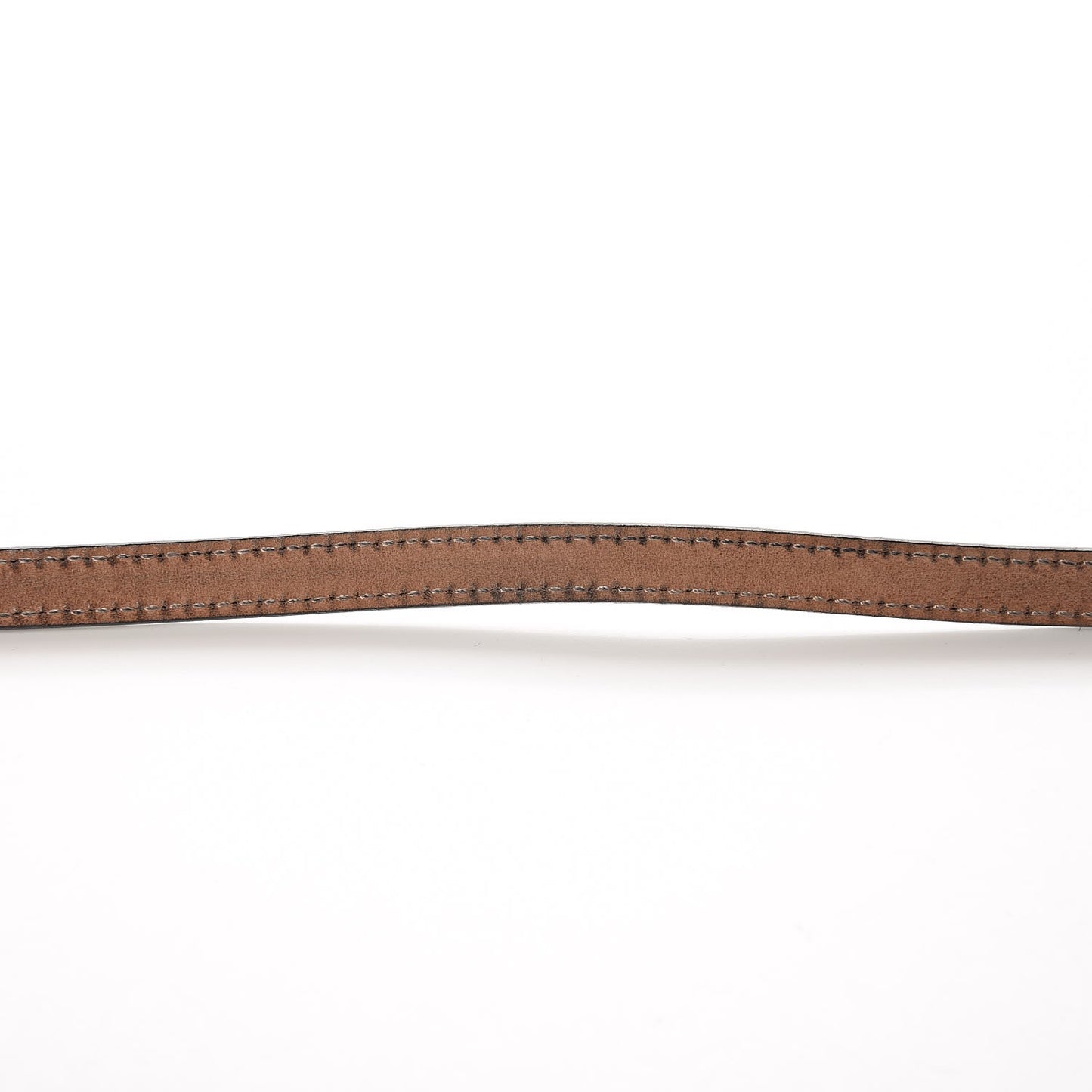 Calfskin 1973 Buckle Skinny Belt 90 36 Black