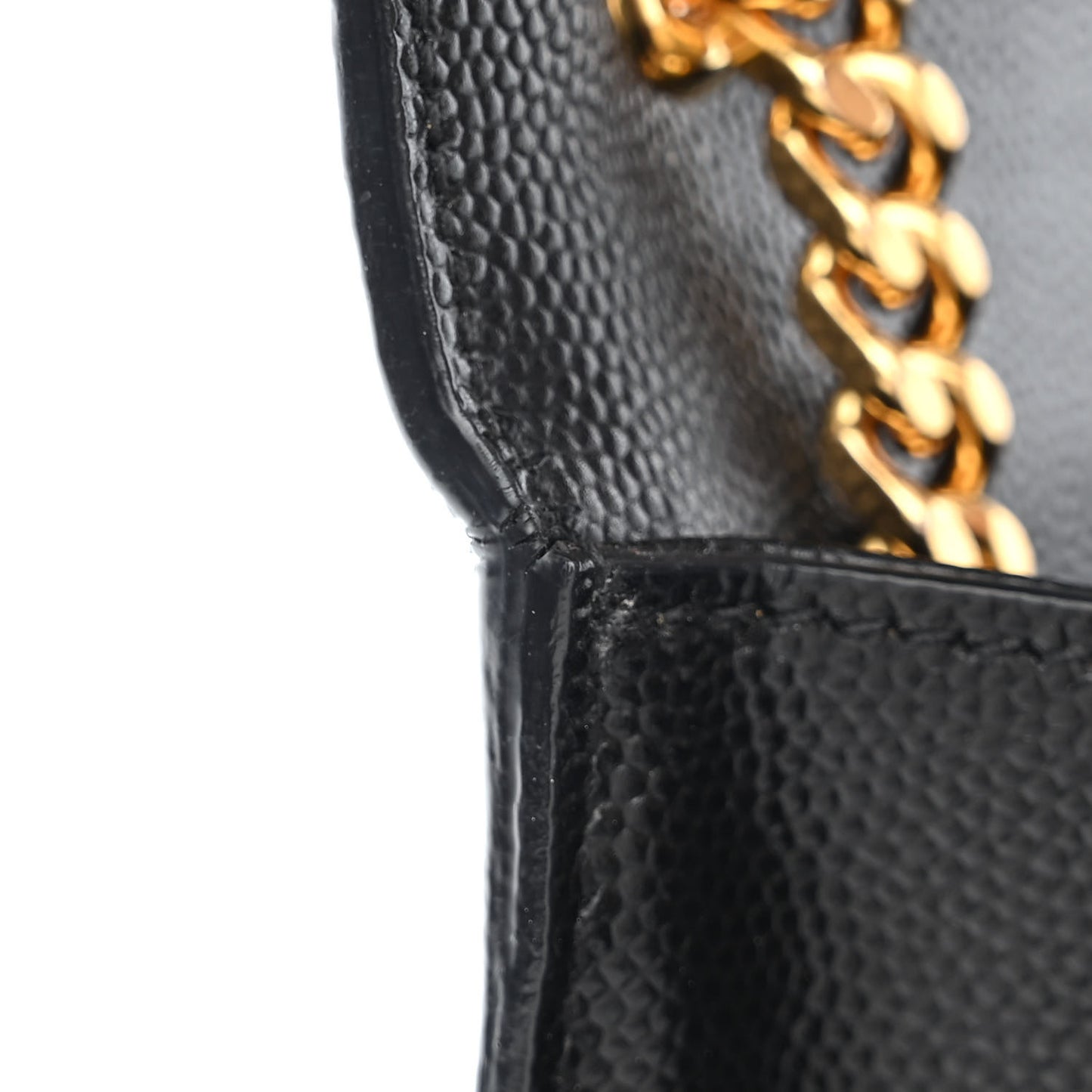 Grain De Poudre Medium Classic Monogram Kate Satchel Black