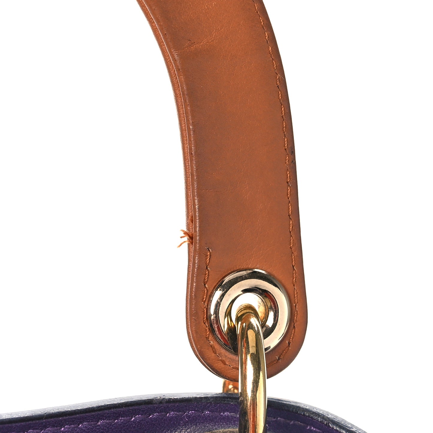 Smooth Calfskin Large Diorissimo Tote Brown Purple