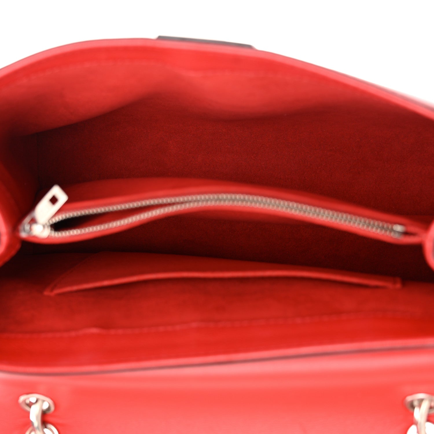 Louis Vuitton Monogram Cuir Plume Ecume Very Handle Shoulder Bag Rouge Rubis Noisette 5 of 12