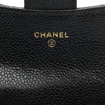 Chanel Caviar Quilted Flap Card Holder Wallet Black 6 of 8