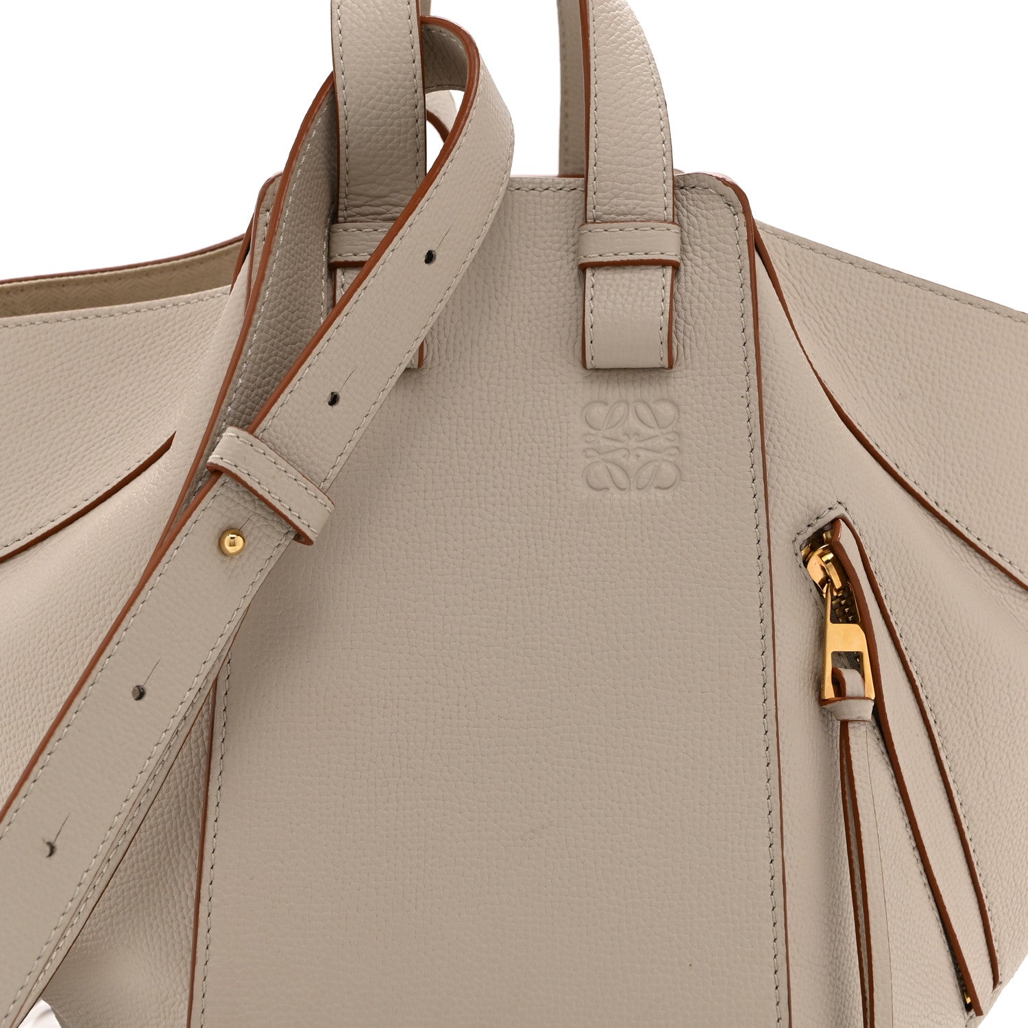 Loewe Grained Calfskin Small Hammock Shoulder Bag Light Ghost 8 of 10