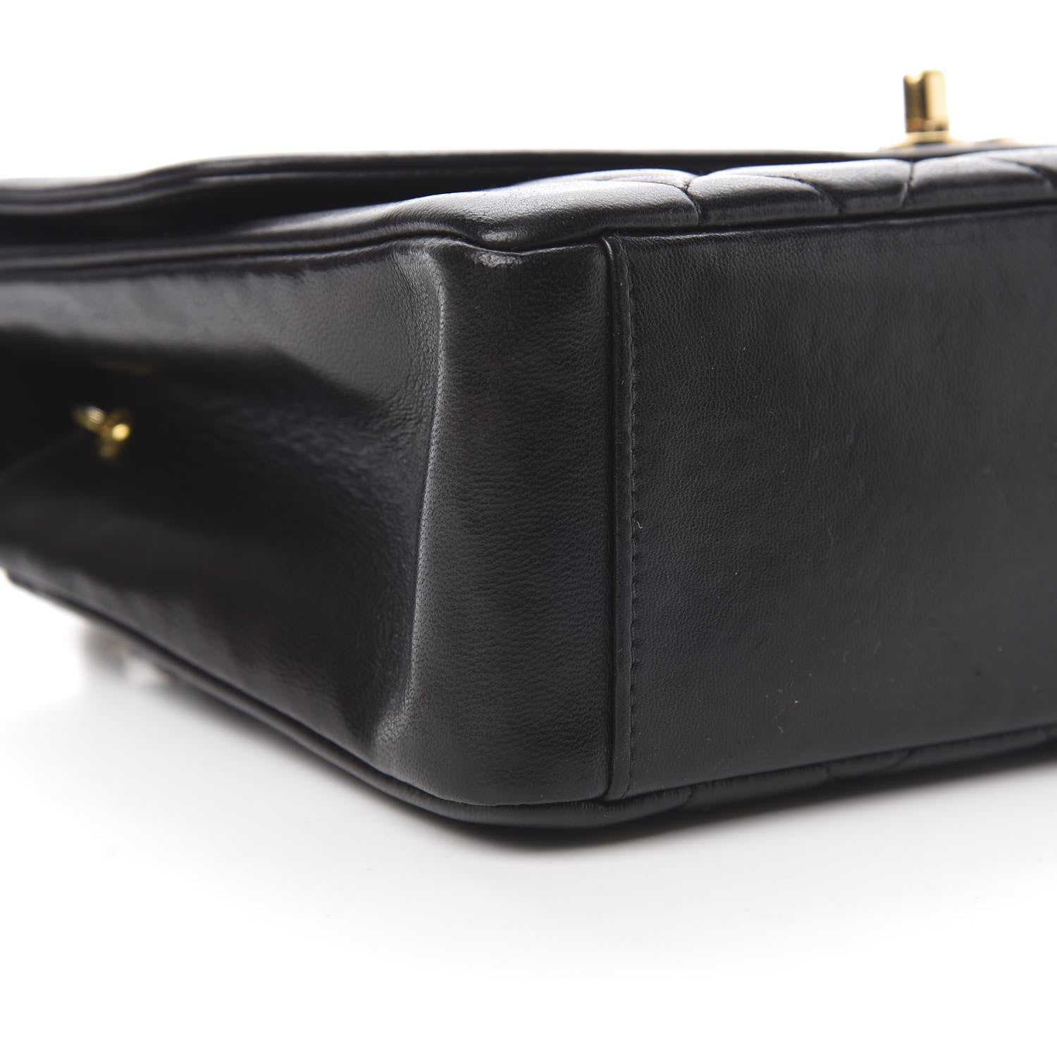Chanel Lambskin Quilted Medium Single Flap Black 10 of 14