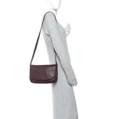 Bottega Veneta Nappa Intrecciato Medium Veneto Messenger Bag Deep Mahogany 2 of 10
