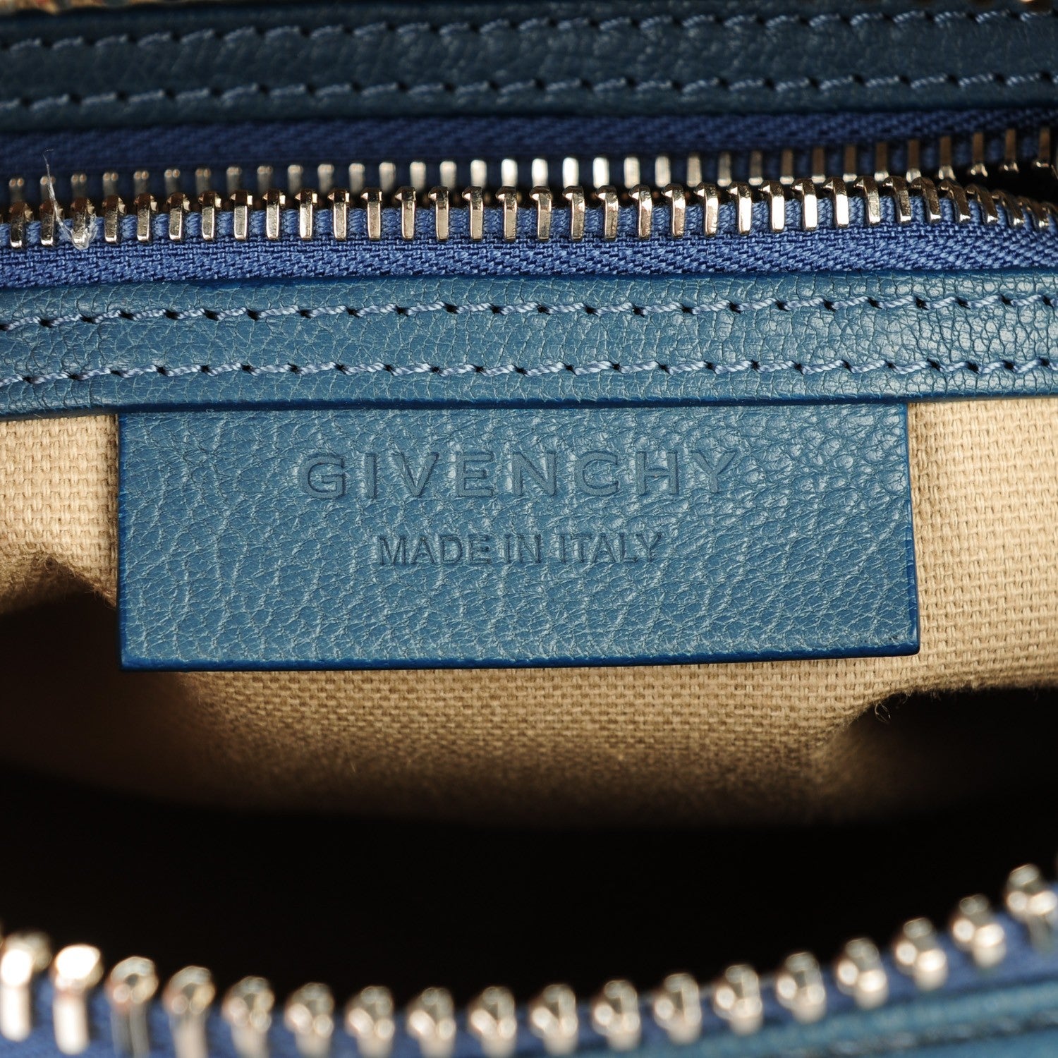 Givenchy Sugar Goatskin Mini Antigona Mineral Blue 6 of 7