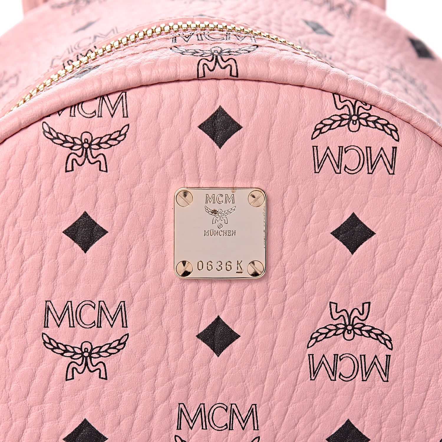 MCM Visetos Small Side Stud Stark Backpack Soft Pink 11 of 11