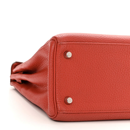 Hermes Togo Kelly Retourne 28 Rouge Duchesse 9 of 11