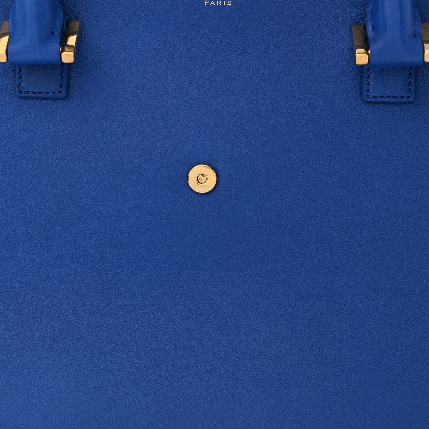 Saint Laurent Calfskin Small Monogram Cabas Blue Majorelle 12 of 12