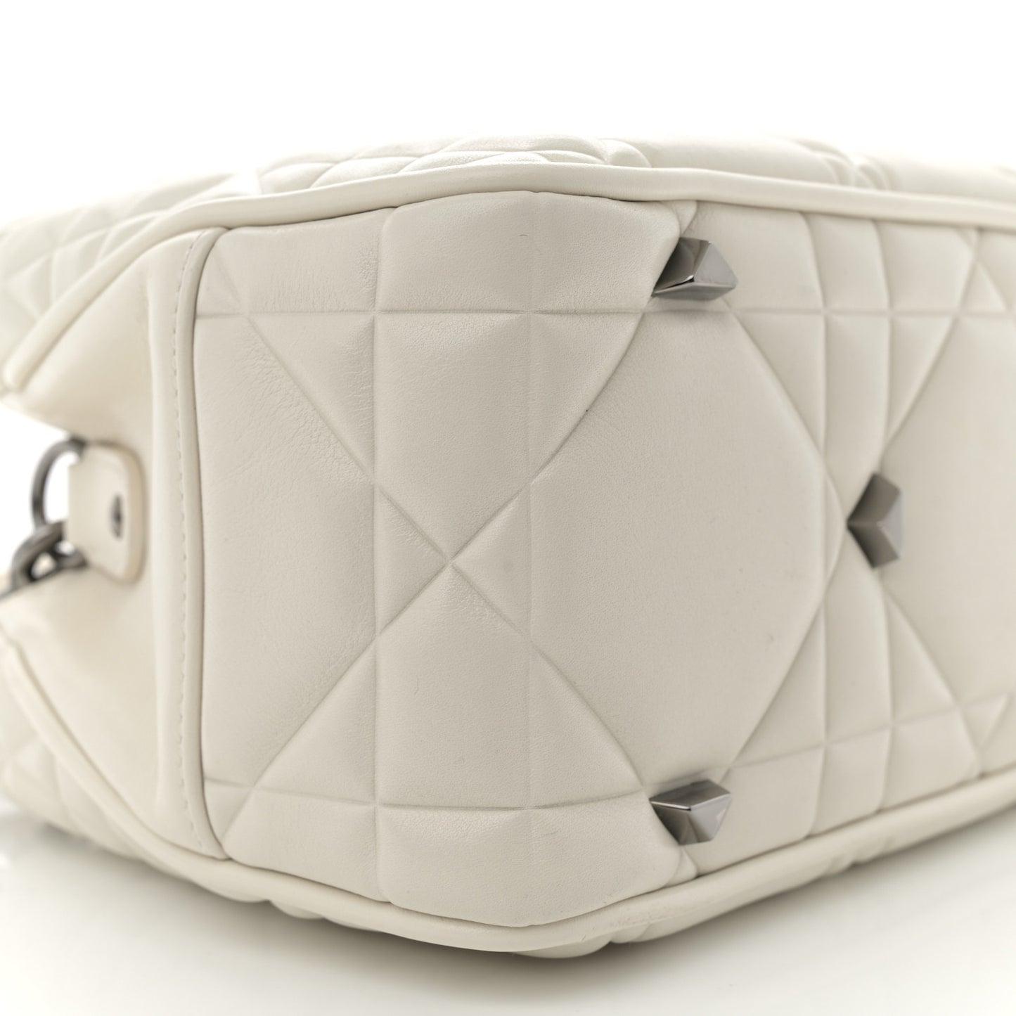 Calfskin Cannage Small The Lady 95.22 Ivory
