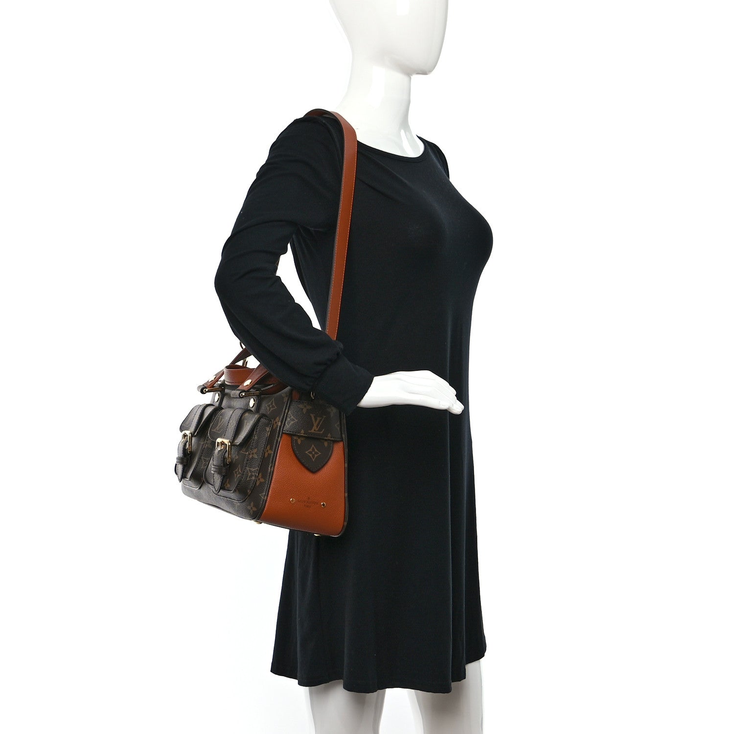 Louis Vuitton Monogram Manhattan NM Caramel 2 of 8